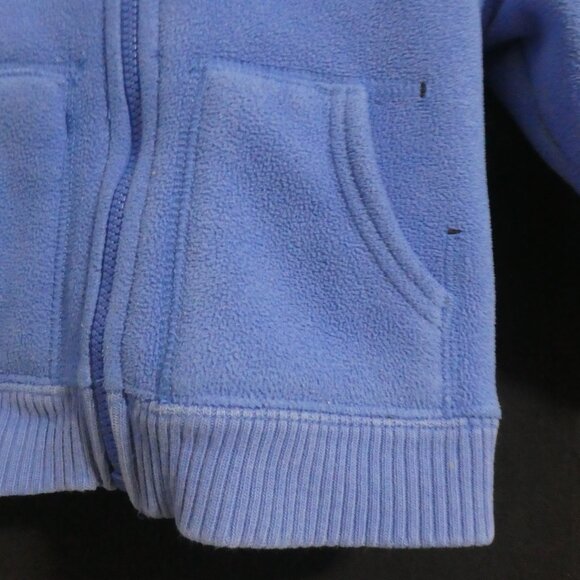 GAP | 18- 24 months | Blue Fleece Zip-Up Hoodie | Navy Furry Fleece Lining - Picture 9 of 15